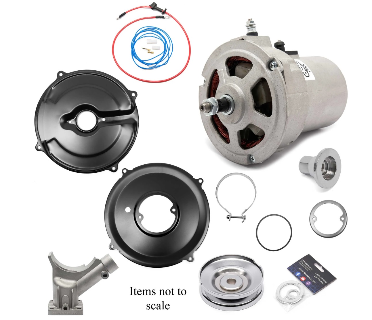 ALTERNATOR CONVERSION KIT 100 AMP 1200-1600 WITH BELT AND STAND