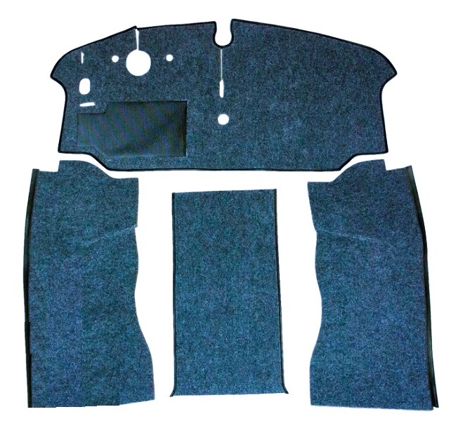 CARPET SET VW BAY WINDOW 1973-1979 BLUE LHD
