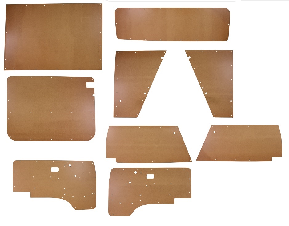 DOOR CARD INTERIOR SET TYPE 25 1980-1984 BARE LHD