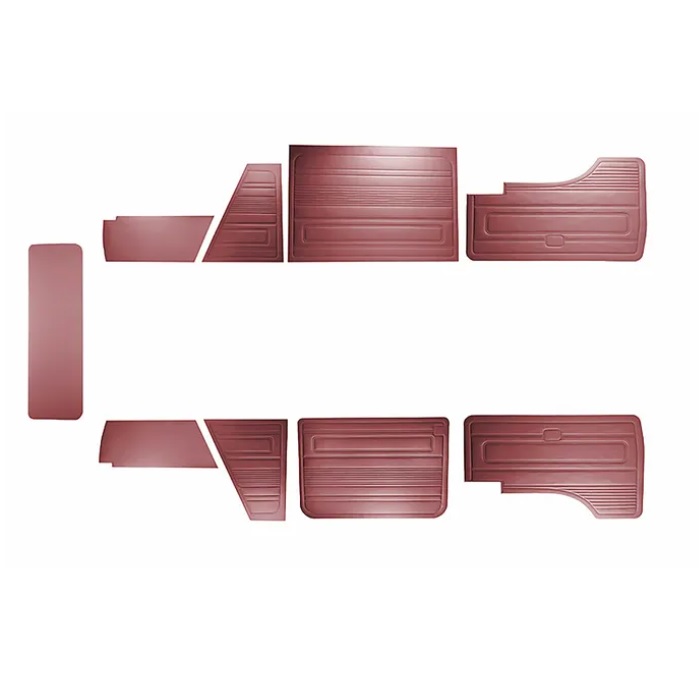 DOOR CARD INTERIOR SET TYPE 25 1980-1984 BURGUNDY LHD