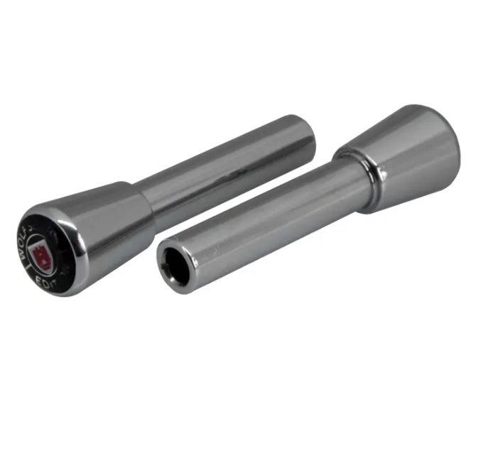 DOOR PIN KNOBS BEETLE BAY WINDOW WOLFSBURG LOGO PAIR