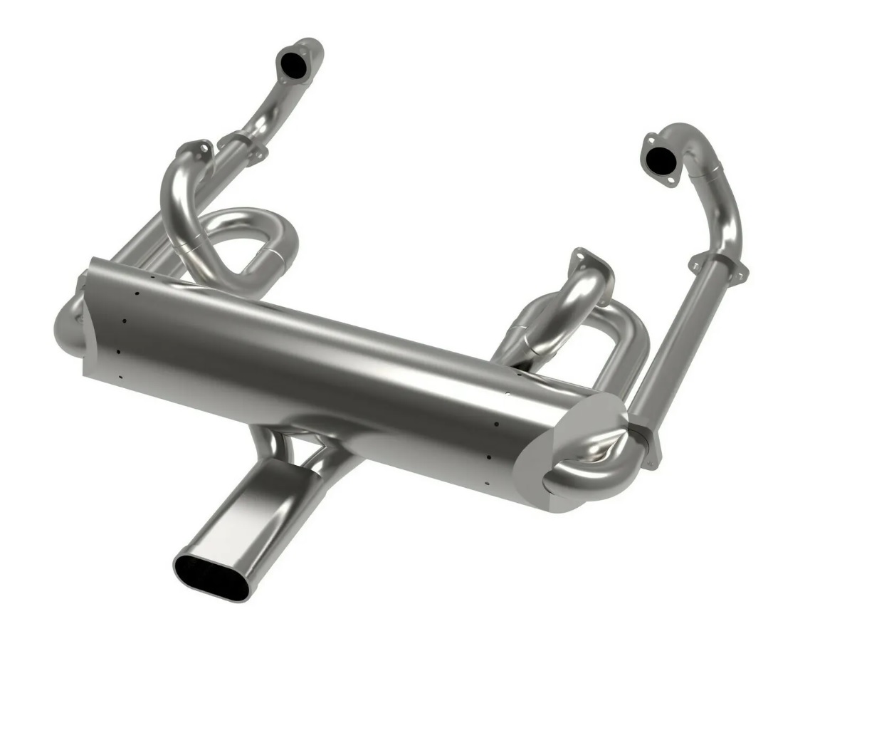 EXHAUST SYSTEM HEADER SILENCER BEETLE 1300-1600CC VINTAGE SPEED SEBRING STYLE