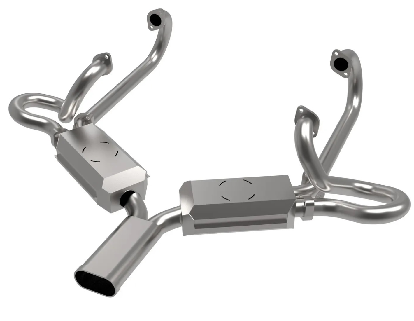 EXHAUST SYSTEM HEADER SILENCER BAY WINDOW 1600CC VINTAGE SPEED SEBRING