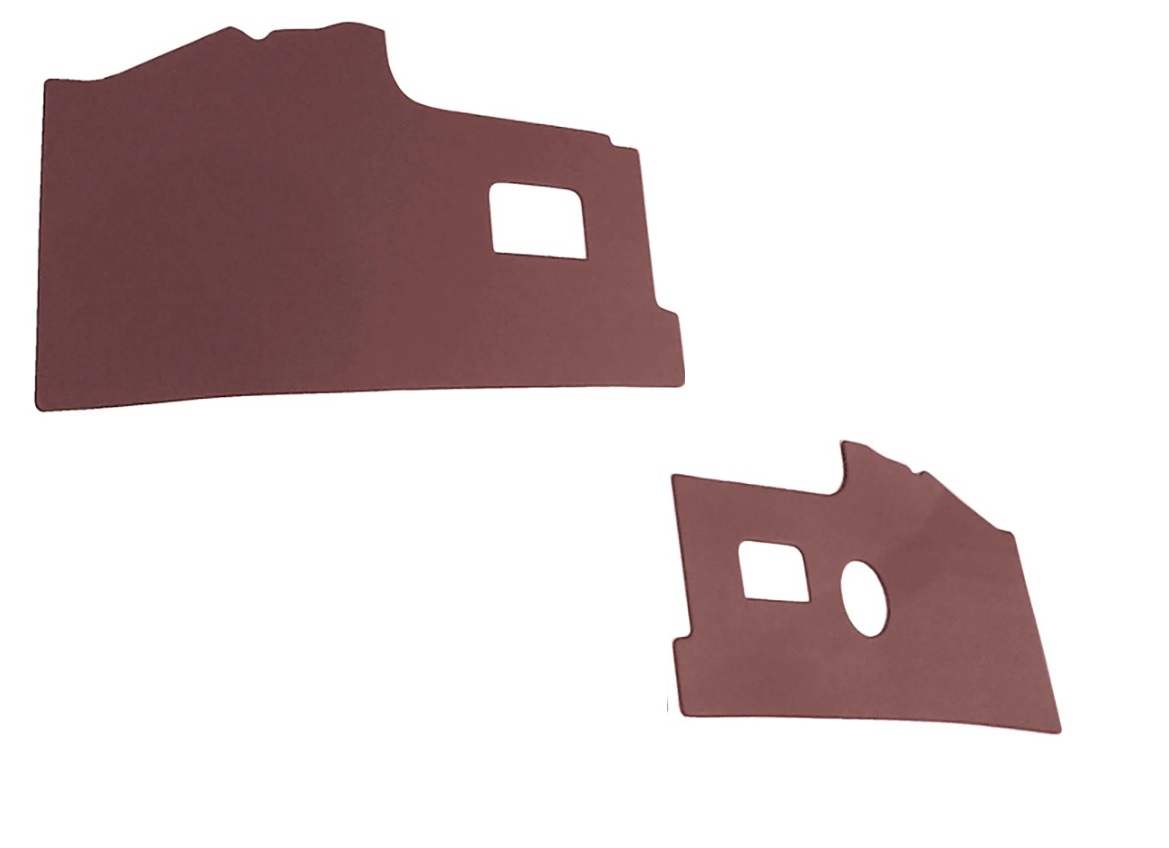 KICK PANELS INTERIOR PAIR BAY WINDOW 1968-1979 FRONT BURGUNDY VINYL LHD