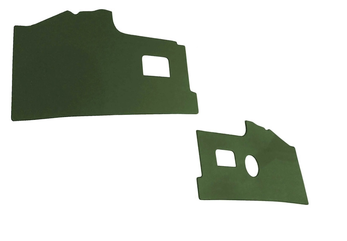 KICK PANELS INTERIOR PAIR BAY WINDOW 1968-1979 FRONT GREEN VINYL LHD