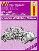 Haynes Workshop Manual Beetle 1303 1303s GT