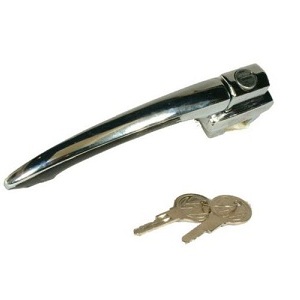 DOOR HANDLE FRONT VW BEETLE 64-66 CHROME BQ