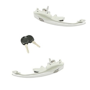 DOOR HANDLE FRONT VW BEETLE GHIA 68-79 CHROME MATCHING PAIR