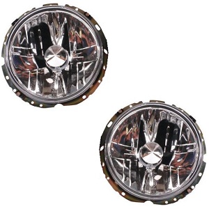 HEADLAMP EURO LOOK VW BAY WINDOW BEETLE H4 TYPE PAIR