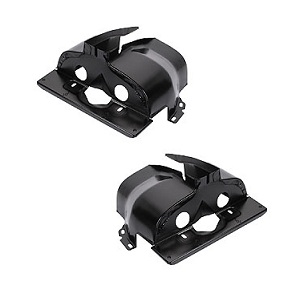 CYLINDER HEAD SHROUDS SINGLE PORT 1300-1600CC BLACK
