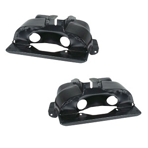 CYLINDER HEAD SHROUDS TWIN PORT 1300-1600CC BLACK