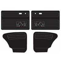 Full Set Of Interior Door And Quarter Panel Cards With Pockets Best Quality