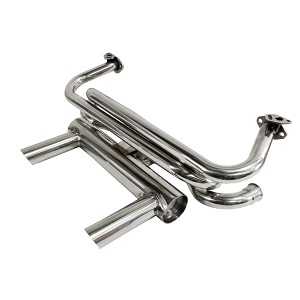 Fully Stainless Steel 2 Tip GT Sports Exhaust System Exits Through Original Valance Holes