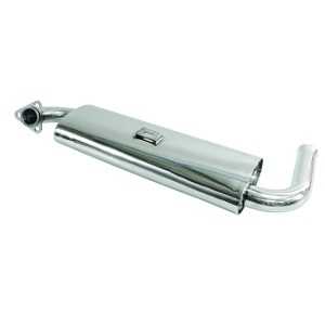 Stainless Steel Single Quiet Pack Silencer 1300-1600cc Beetle and Camper