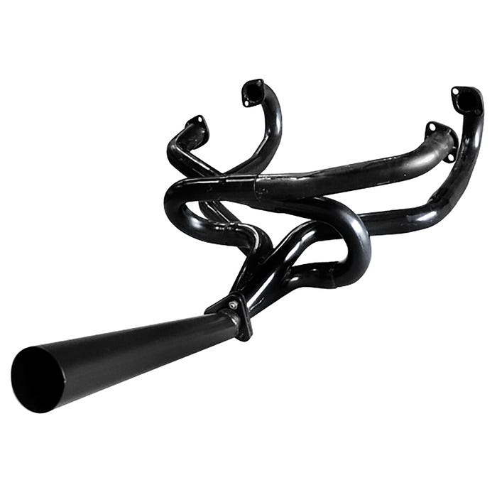 Buggy Baja Black Exhaust Manifold Merged Header With Stinger