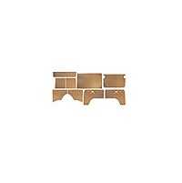 Interior Door Card Set Bay Camper 1971-1976 Bare Wood