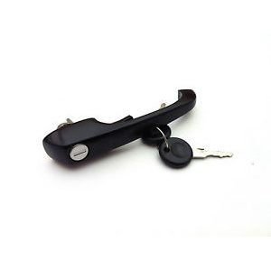 Black Bay Window Camper Door Handle And Key 1969-1979