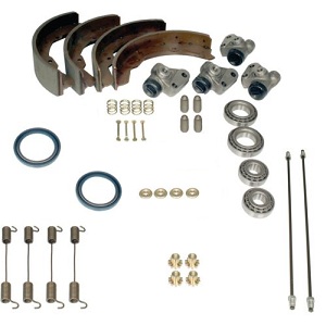 Front Drum Brake Overhall Rebuild Kit Camper 1968-1970 Shoes Etc