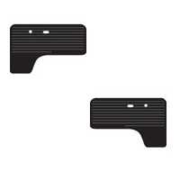 Pair Of Front Door Cards Bay Camper 1968-1979 Black Vinyl