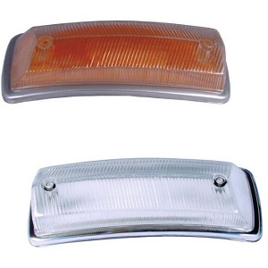 INDICATOR LENS FRONT VW BAY WINDOW -72  FRONT AMBER CLEAR