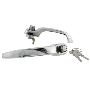 DOOR HANDLE FRONT VW SPLIT SCREEN 64-67 CHROME MATCHING PAIR