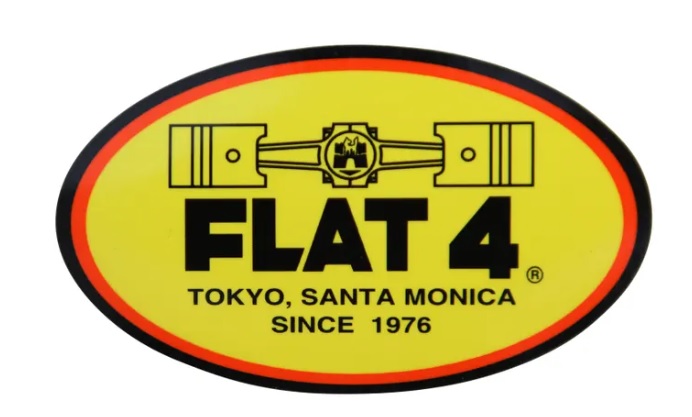 STICKER FLAT 4 OVAL LOGO 68X39MM