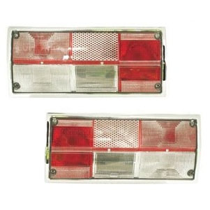 Pair Of Clear Rear Tail Lights Type 25 1980-1991 To Replace Hella Lamps