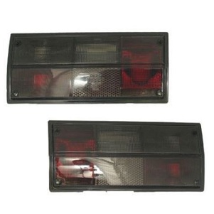 Pair Of Smoked Rear Tail Lights Type 25 1980-1991 To Replace Hella Lamps