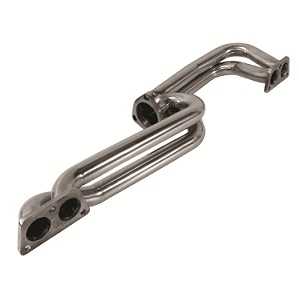 Type 2 Single Quiet Pack Exhaust Header 1700cc-2000cc Stainless Steel