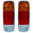 REAR LAMP LENS VW BAY WINDOW 72-79 