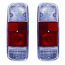 REAR LAMP LENS VW BAY WINDOW 72-79 CLEAR RED CLEAR