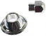 ALTERNATOR DYNAMO PULLEY NUT AND SPACER CHROME