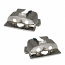 CYLINDER HEAD SHROUDS SINGLE PORT 1300-1600CC CHROME