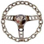 Chrome Chain Steering Wheel Hot Rod Style