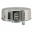 AIR FILTER CHROME PANCAKE 1200-1600 CHROME LOUVERED