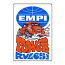 Retro Aircooled Empi Power Rules Sticker 4" x 2.75"