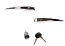 DOOR LOCK SET VW BAY WINDOW 71-79 DOOR HANDLES IGNITION BARREL MATCHING KEY