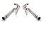 DUAL CANNON EXHAUSTS VW BEETLE BUGGY BAJA STAINLESS STEEL