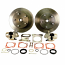 Empi Rear Brake Disc Conversion Kit Complete Beetle 5 Stud 1973 Onwards Swingaxle And IRS 5x205