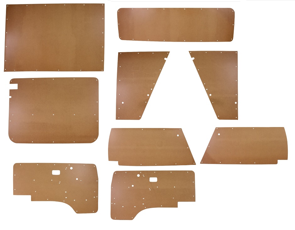 DOOR CARD INTERIOR SET TYPE 25 1980-1984 BARE RHD