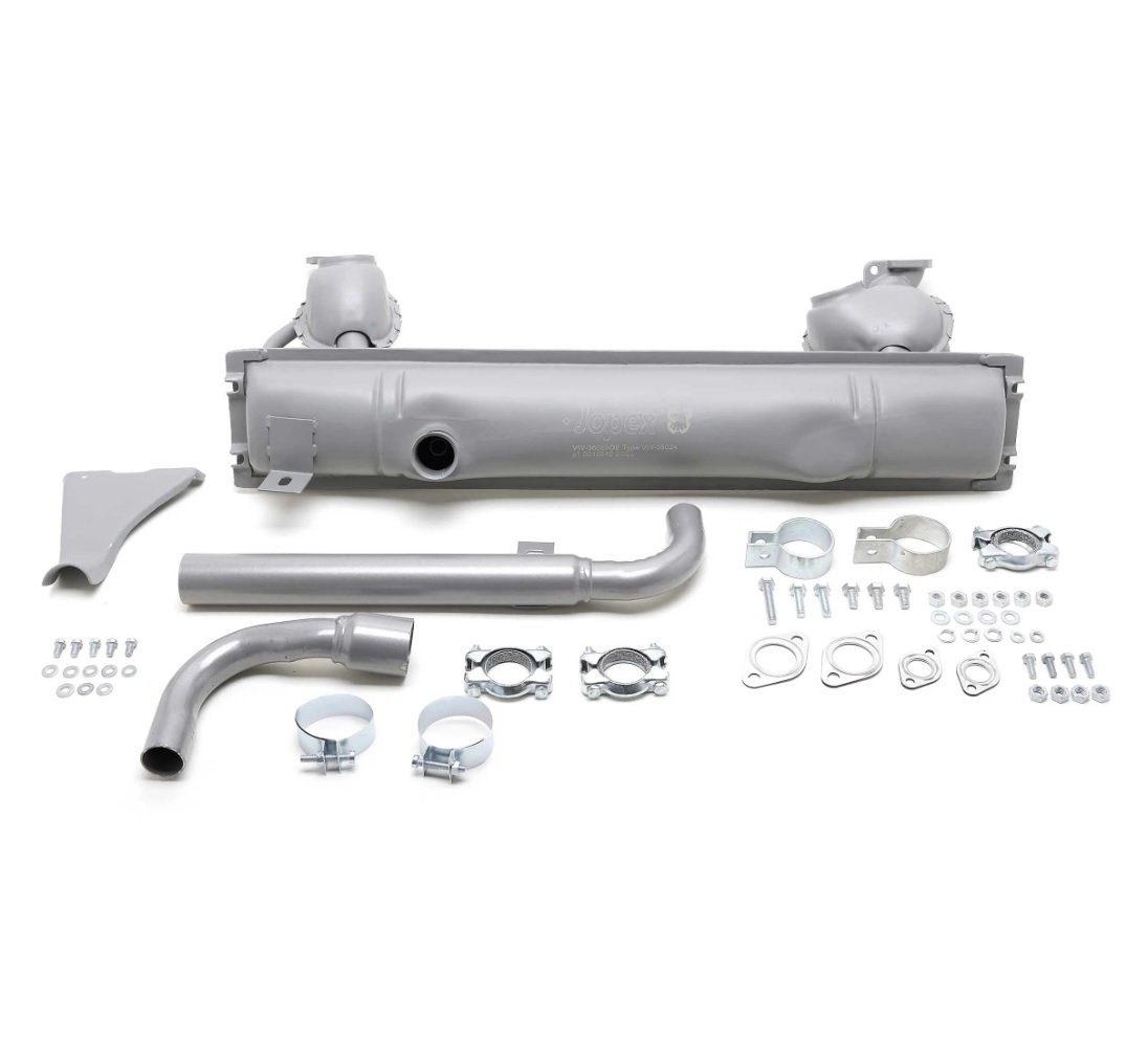 EXHAUST SILENCER BUNDLE KIT VW BAY WINDOW 1500-1600CC 68-71
