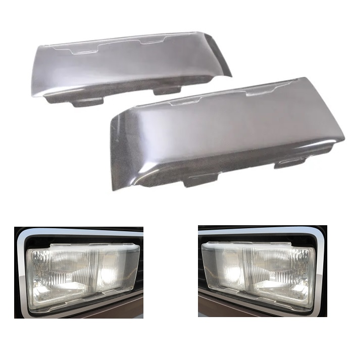 HEADLAMP PROTECTORS VW T25 SQUARE 80-90 CLEAR