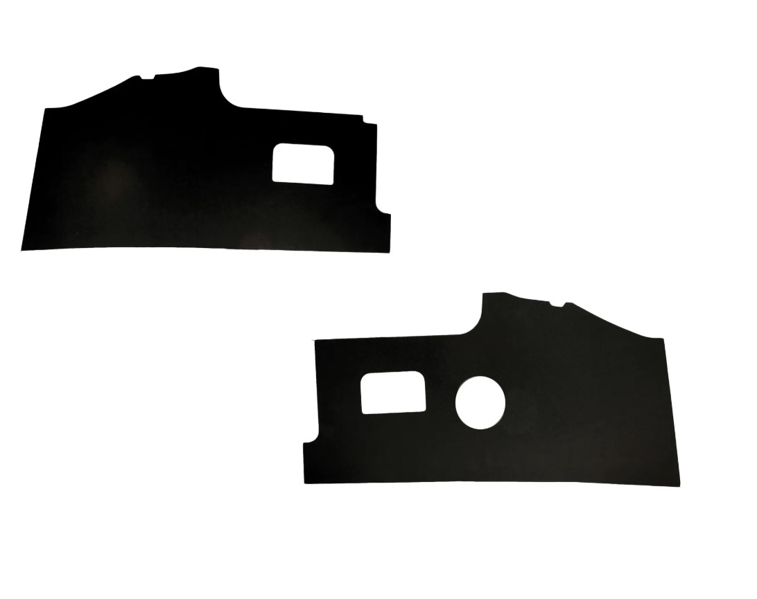 KICK PANELS INTERIOR PAIR BAY WINDOW 1968-1979 FRONT BLACK BOARD RHD