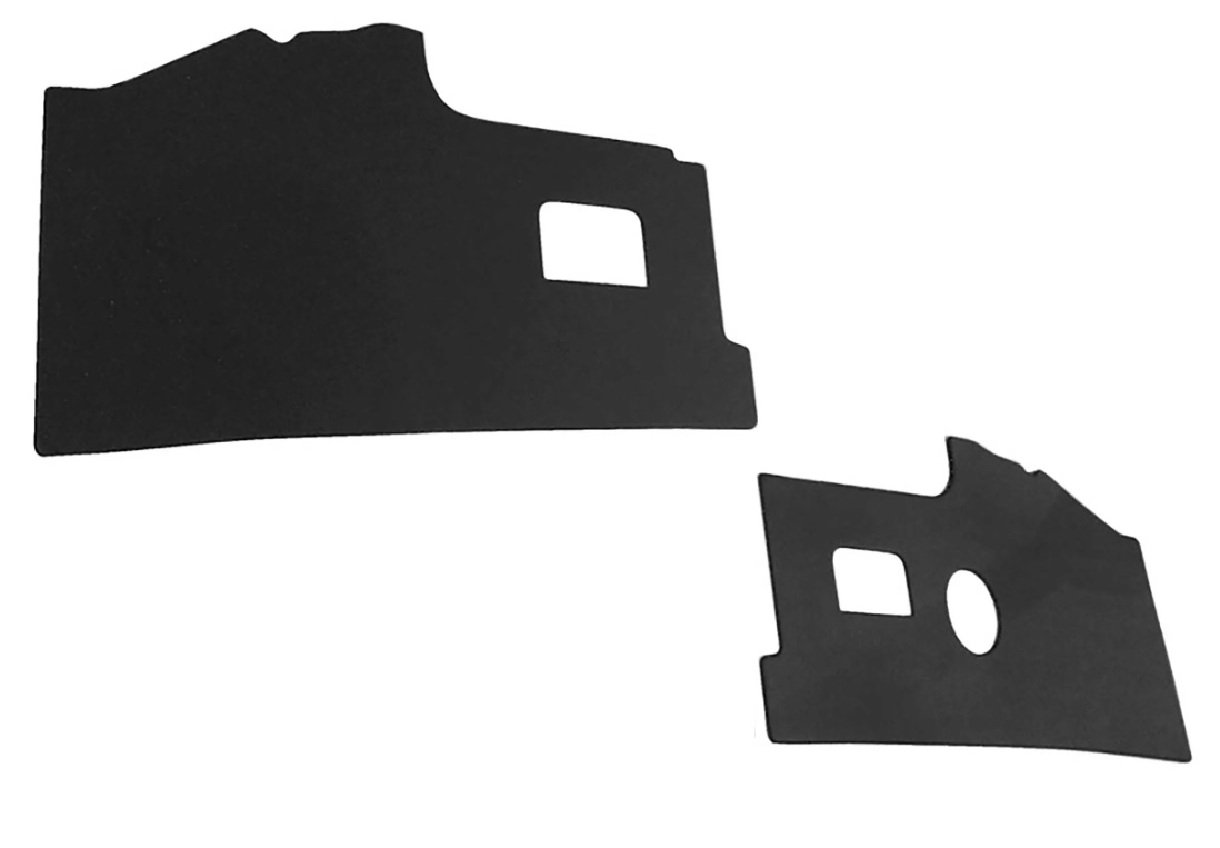 KICK PANELS INTERIOR PAIR BAY WINDOW 1968-1979 FRONT BLACK VINYL LHD