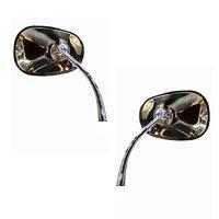DOOR MIRROR VW BEETLE HINGE MOUNT TEARDROP FLAT4