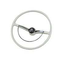 Beetle OE Style Steering Wheel Beige Silver