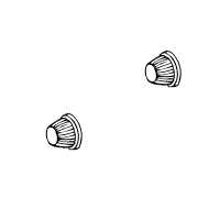 INDICATOR LENS FRONT VW KARMANN GHIA 59-63 CLEAR