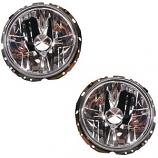 HEADLAMP EURO LOOK VW BAY WINDOW BEETLE H4 TYPE PAIR