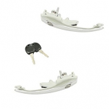 DOOR HANDLE FRONT VW BEETLE GHIA 68-79 CHROME MATCHING PAIR