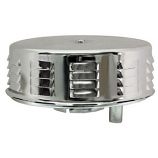 AIR FILTER CHROME PANCAKE 1200-1600 CHROME LOUVERED